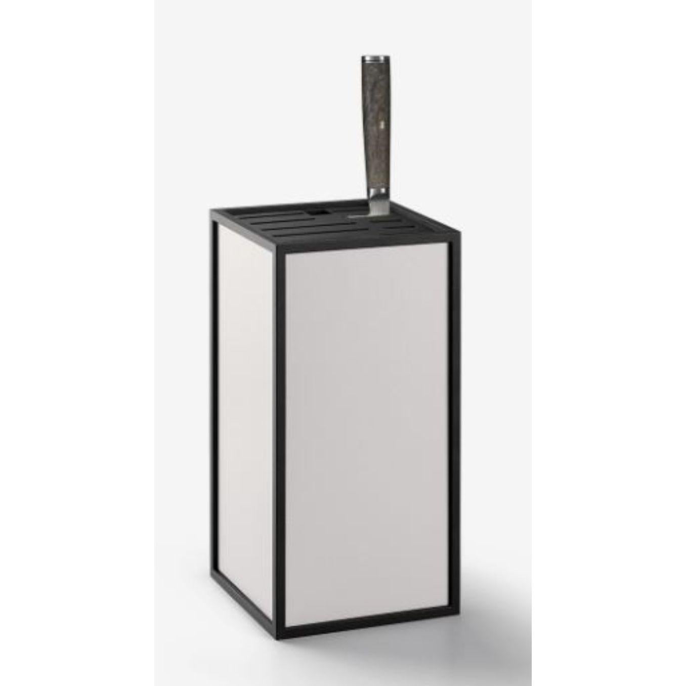 Modern Light Grey K’block Knife Box by Lassen For Sale
