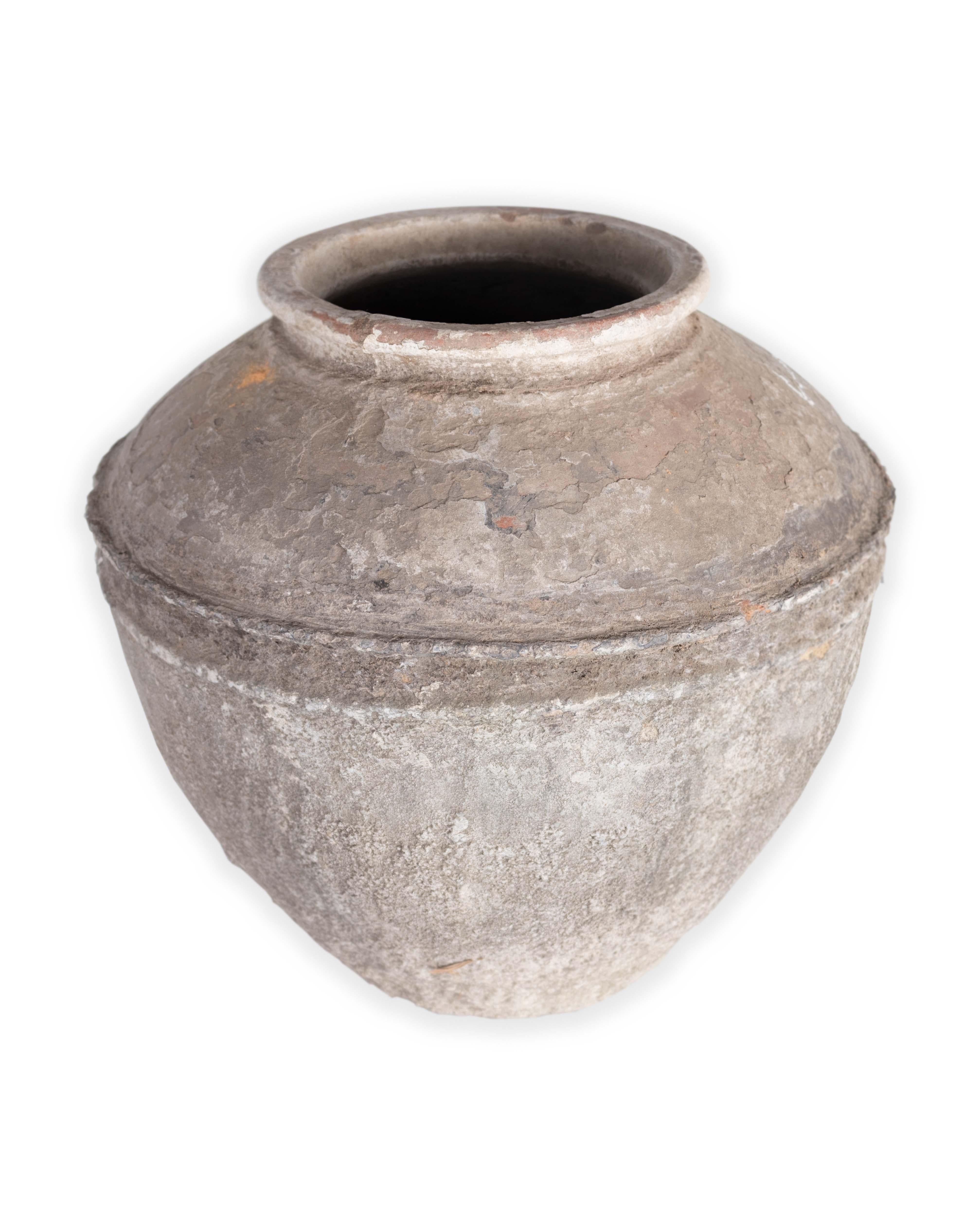 Light grey rustic terracotta pot. 

Piece from our one of a kind line, Le Monde. Exclusive to Brendan Bass. 



