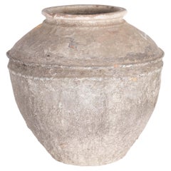 Light Grey Rustic Terracotta Pot