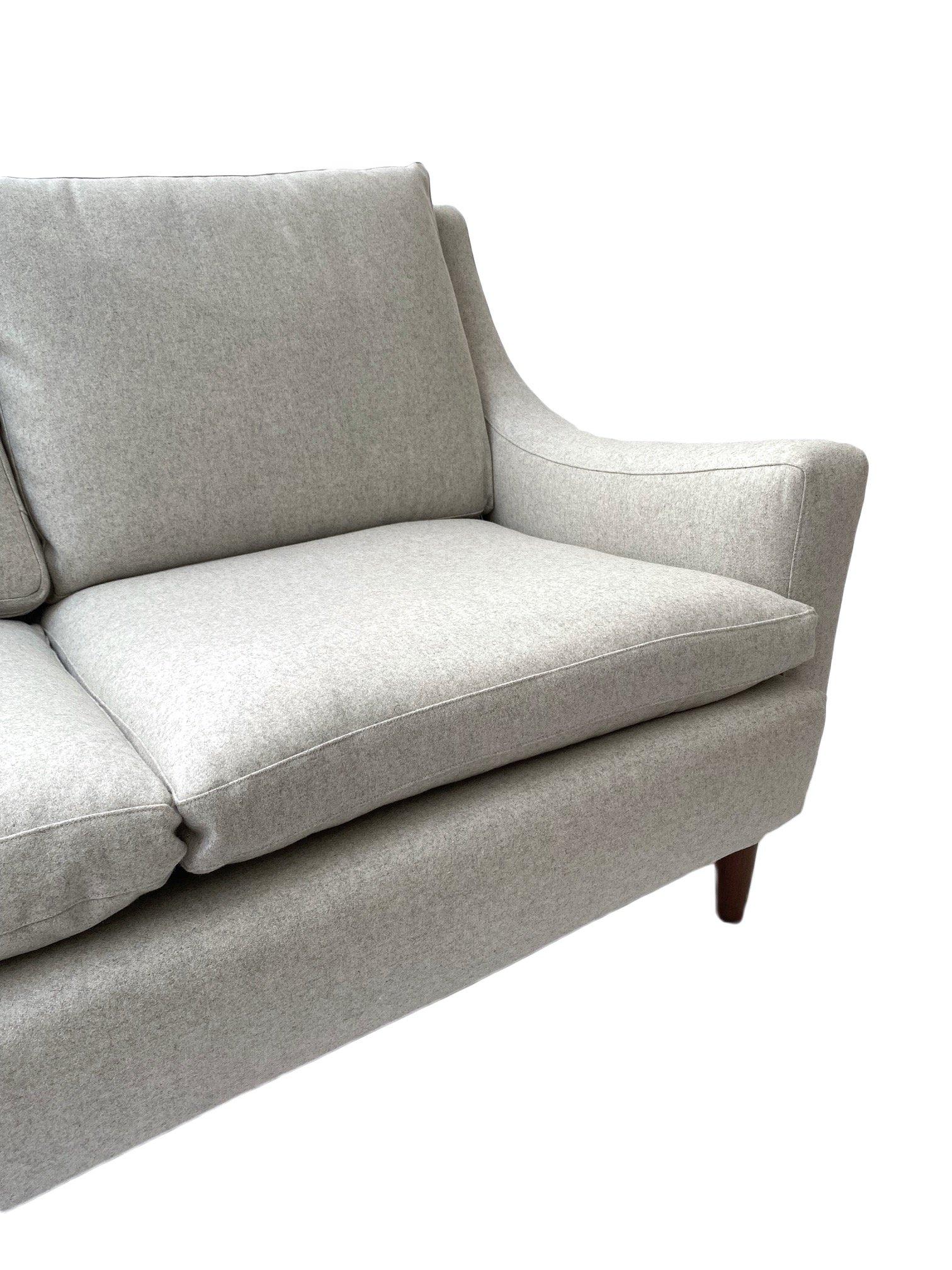 Light Grey Wool 3 Seater Sofa. Mid-Century, 1960s, Danish 6