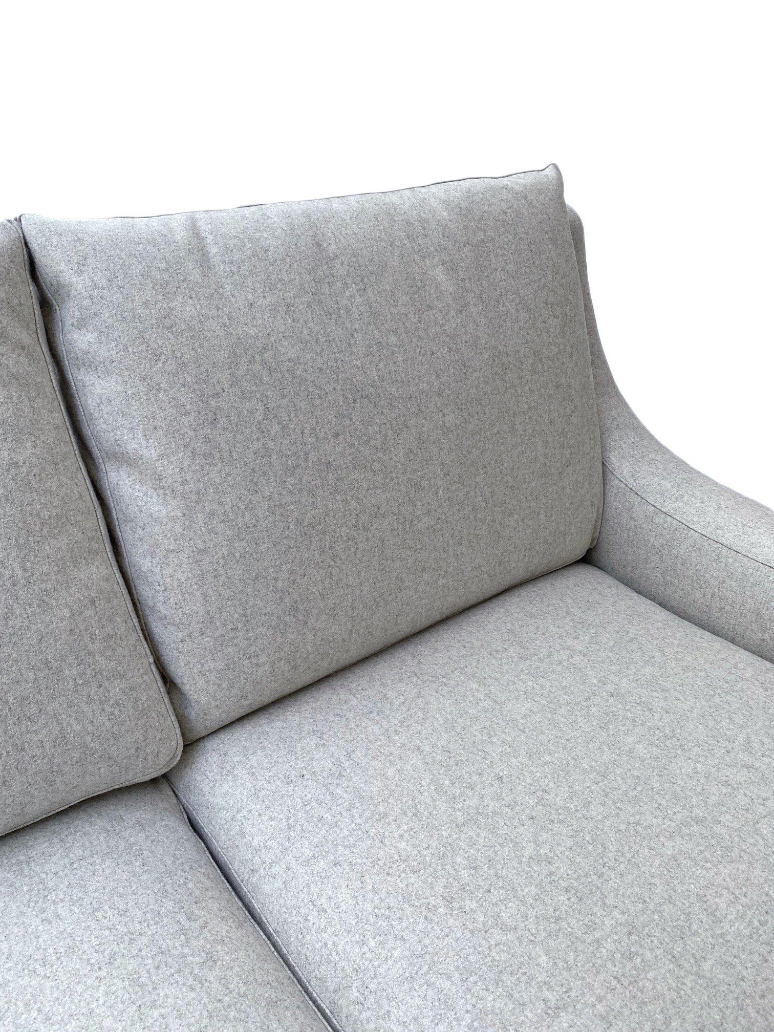 Light Grey Wool 3 Seater Sofa. Mid-Century, 1960s, Danish 1