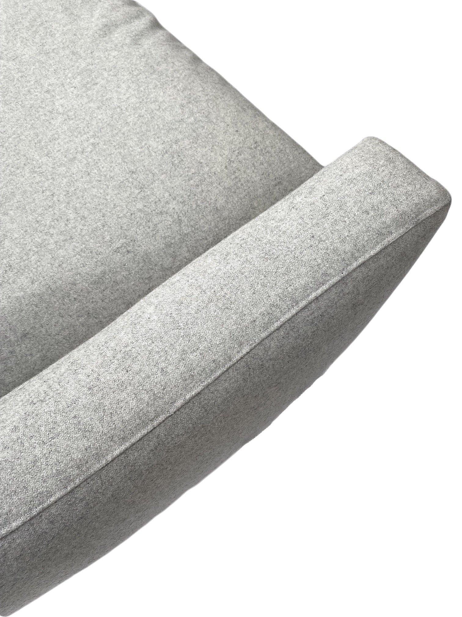 Light Grey Wool 3 Seater Sofa. Mid-Century, 1960s, Danish 2