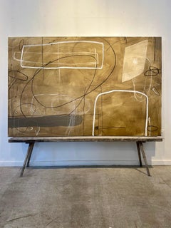 Light Hearted par Murray Duncan, technique mixte sur toile, abstrait, géométrique, moderne