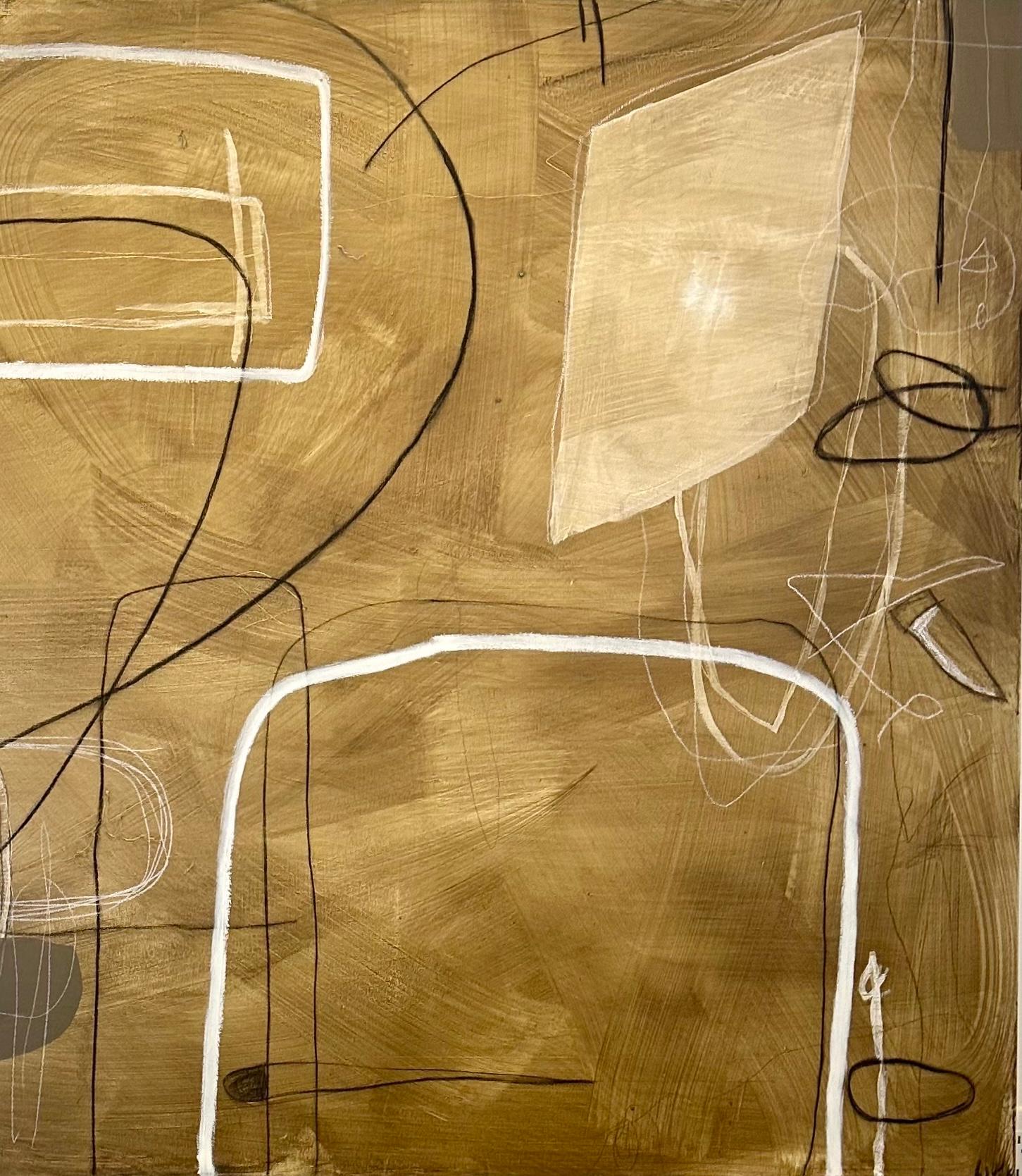 Light Hearted by Murray Duncan, Mischtechnik auf Leinwand, abstrakt, geometrisch, modern (Kanadisch) im Angebot