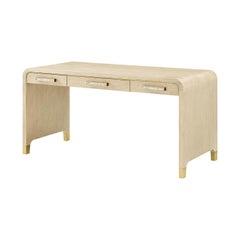 Light Hollywood Regency Desk