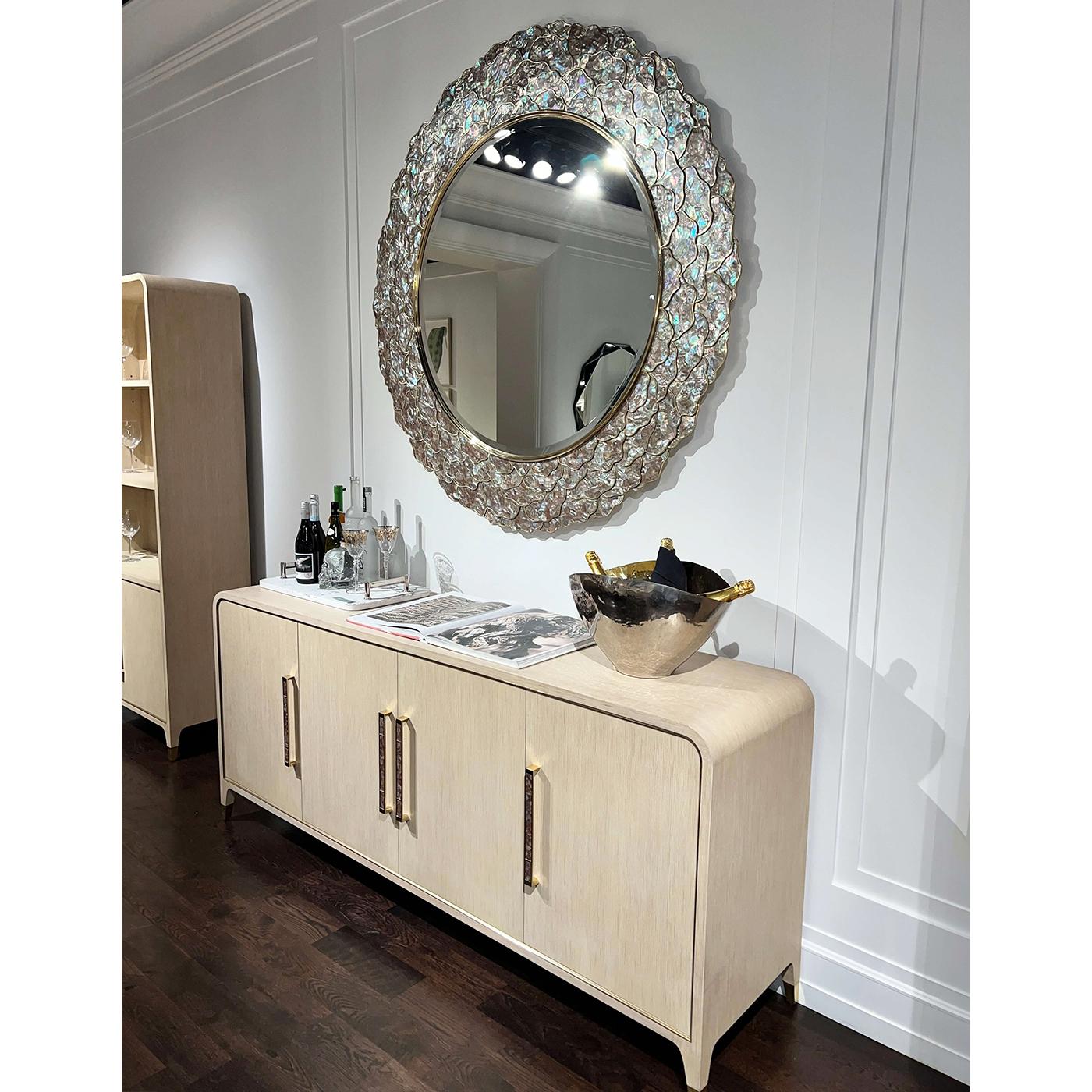 Light Hollywood Regency Sideboard Buffet In New Condition For Sale In Westwood, NJ