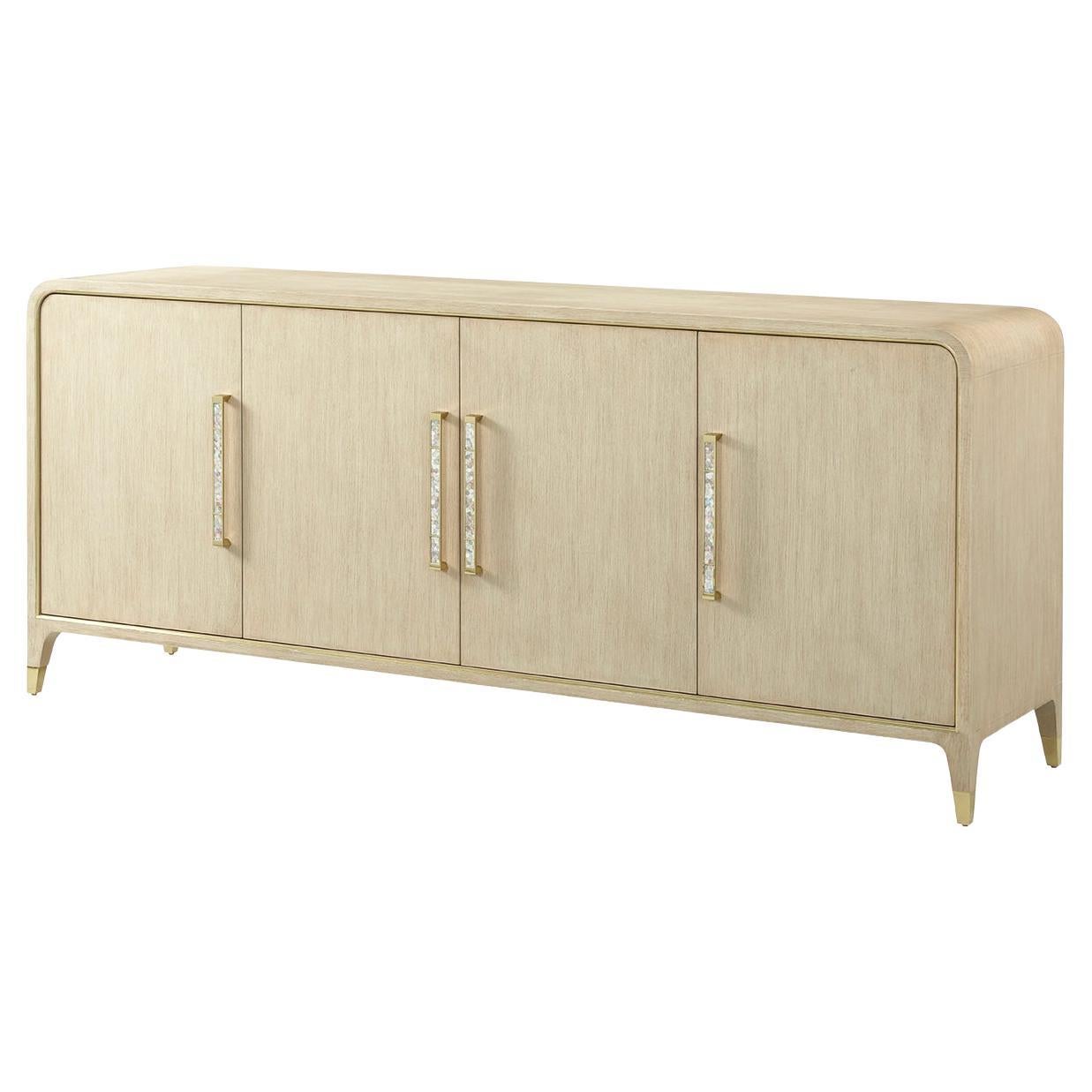 Light Hollywood Regency Sideboard Buffet
