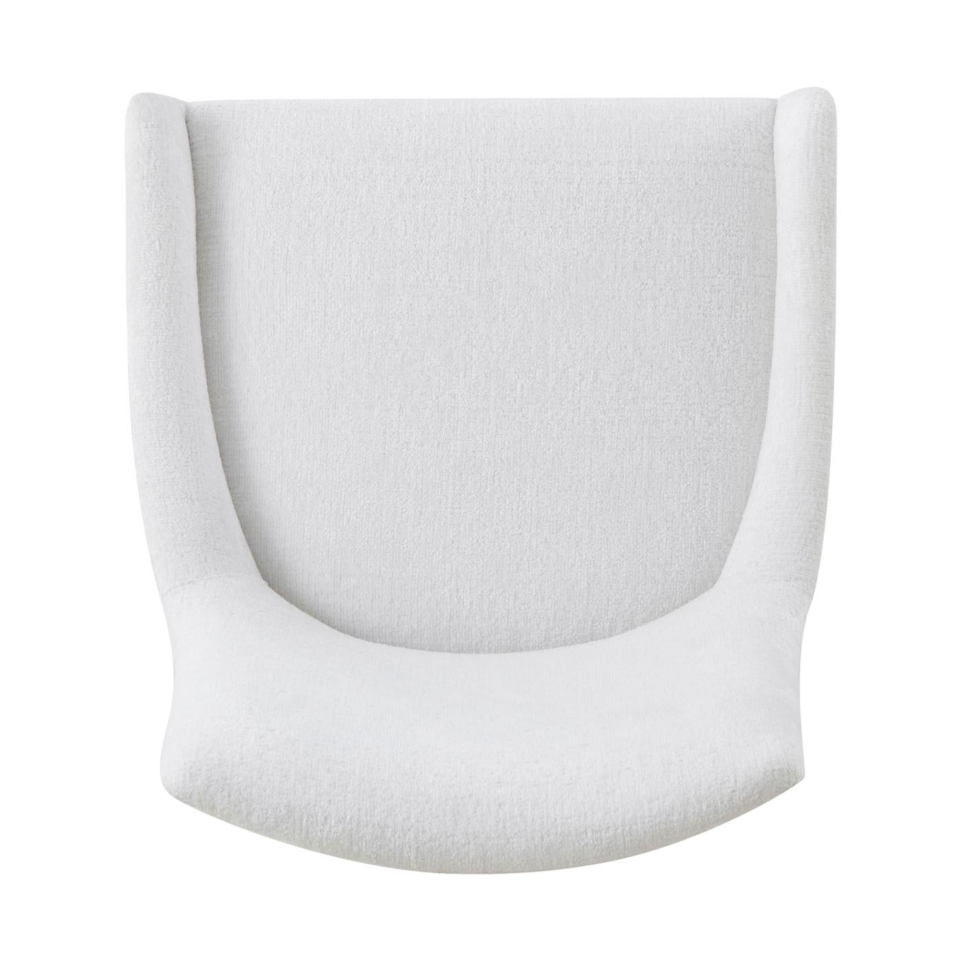 Sedia da pranzo imbottita Light Hollywood Regency (set di 2) in vendita 1