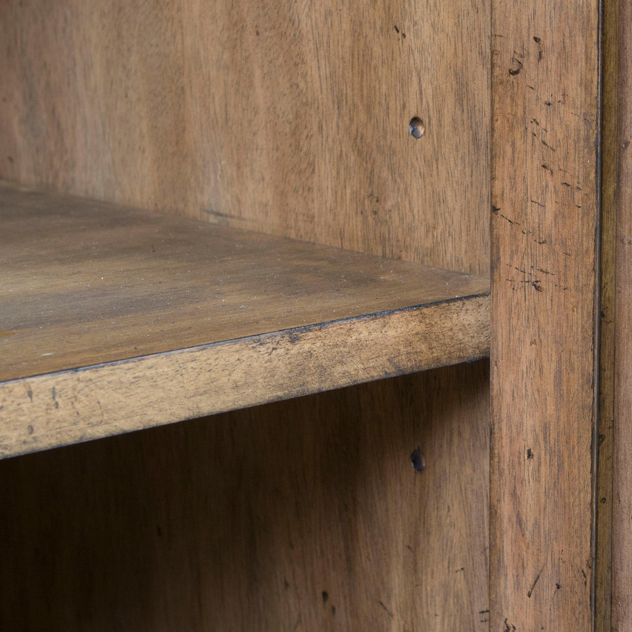 Regency Light Mahogany Distressed Buffet Credenza Sideboard with Antiqued Mirrors