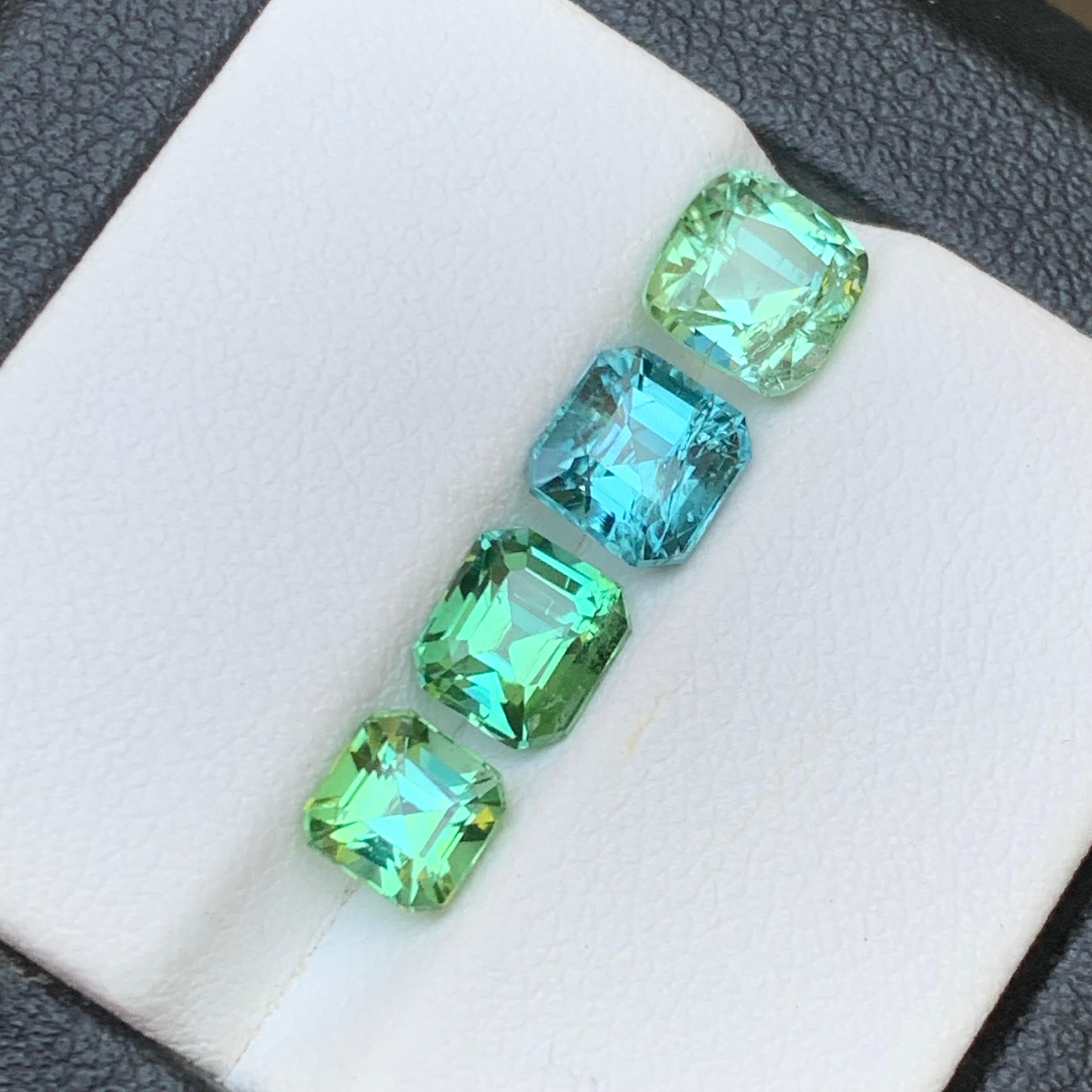 Light Mint Green & a Blue Natural Tourmaline Loose Gemstones Lot for Necklace, Bracelet, or any other Jewelry Setting from Kunar Afghanistan!!

💎 GEMSTONE TYPE: Tourmaline
⚖️ WEIGHT: 4.70 Carats
🪚 SHAPE & CUT: Emerald & Cushion Cut
📏 SIZE (MM):