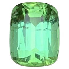 Anillo de turmalina natural verde menta claro Gema suelta 1,60 qt talla cojín-Joya