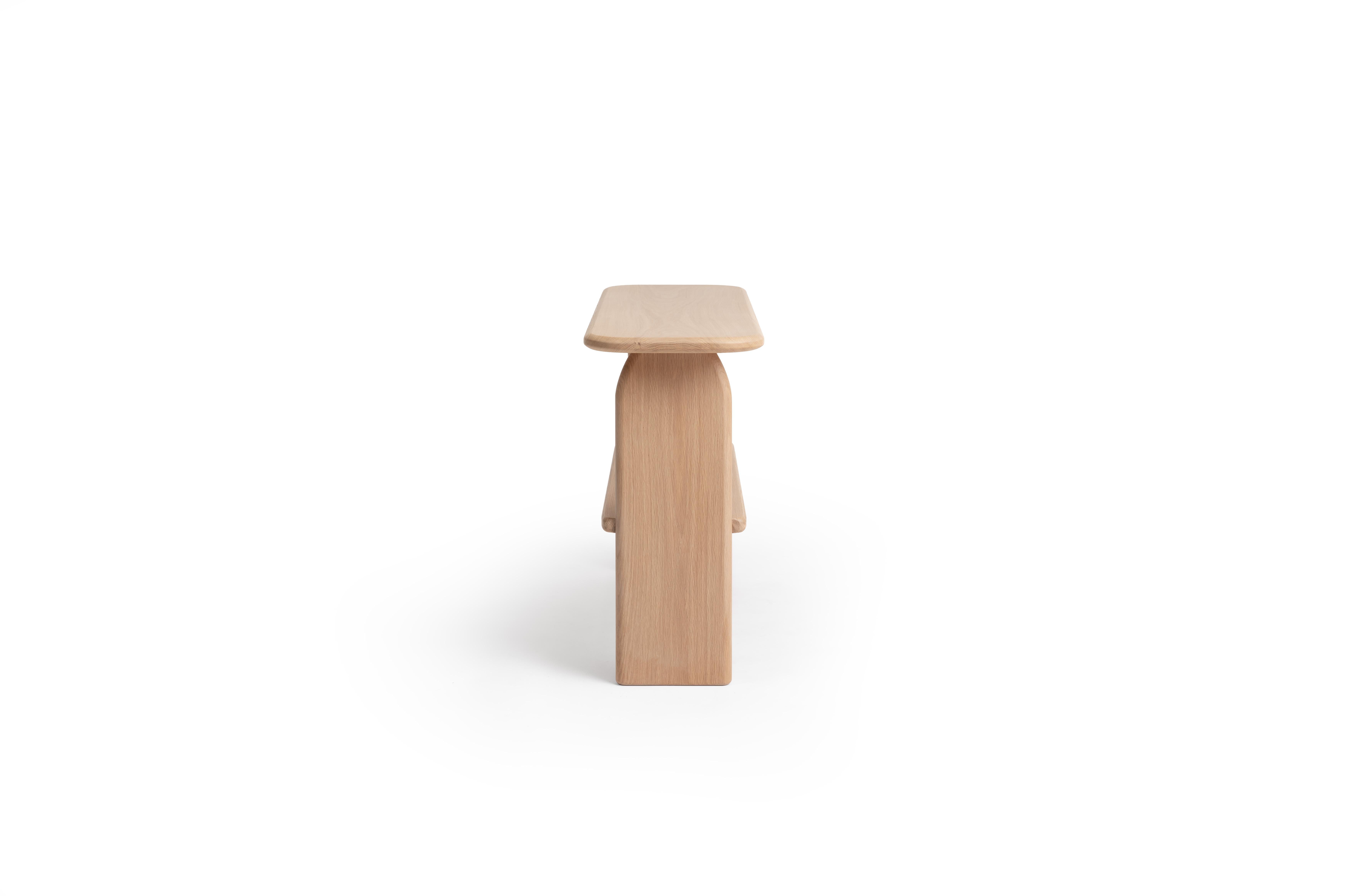 Light Oak Animal Console Table by RALPH M In New Condition For Sale In Geneve, CH