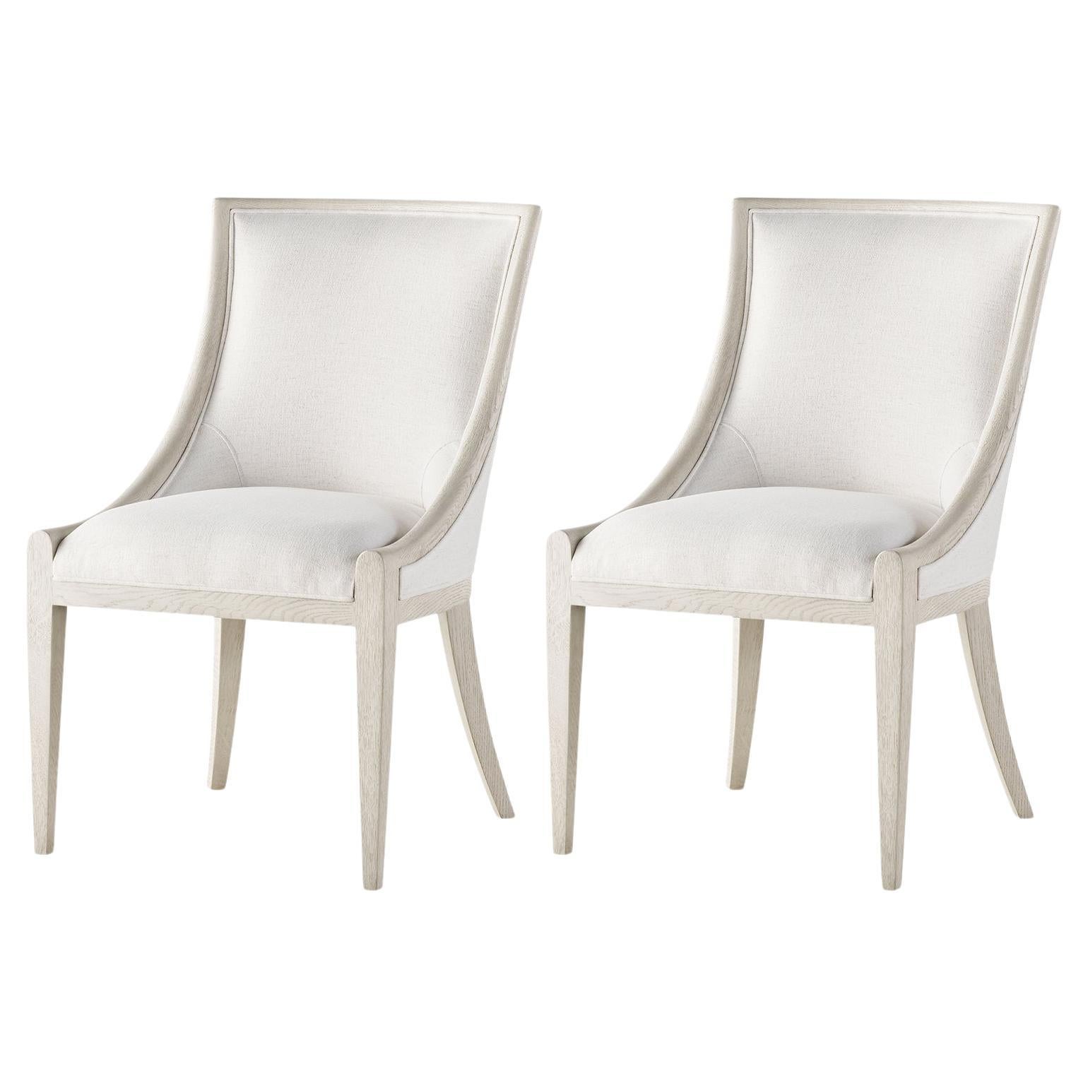 Light Oak Classic Dining Chairs