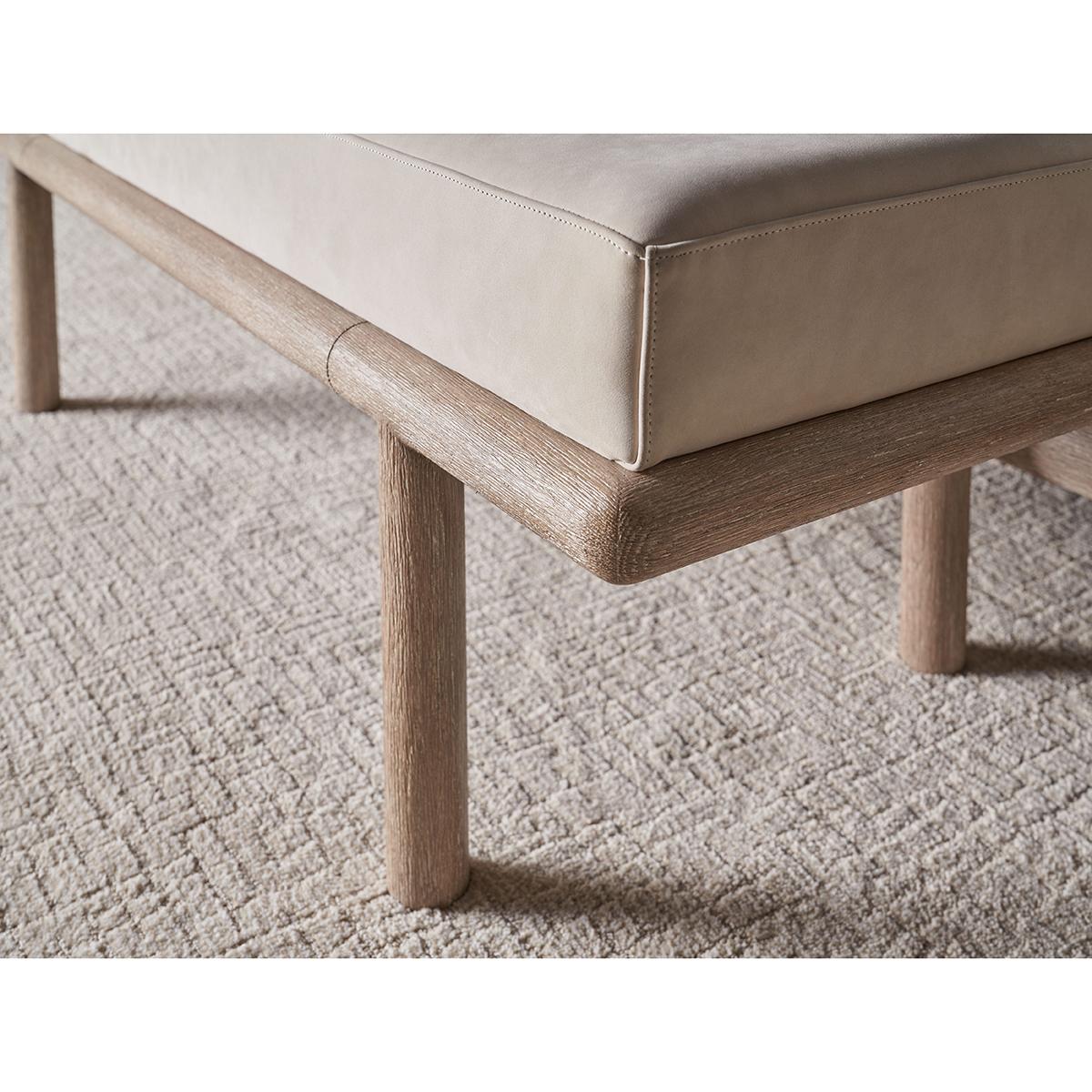 Light Oak Modern Bench im Zustand „Neu“ im Angebot in Westwood, NJ