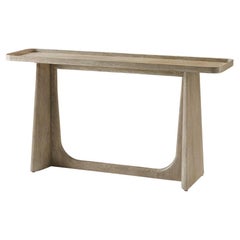 Light Oak Modern Console Table