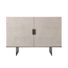 Light Oak Modern Media Cabinet