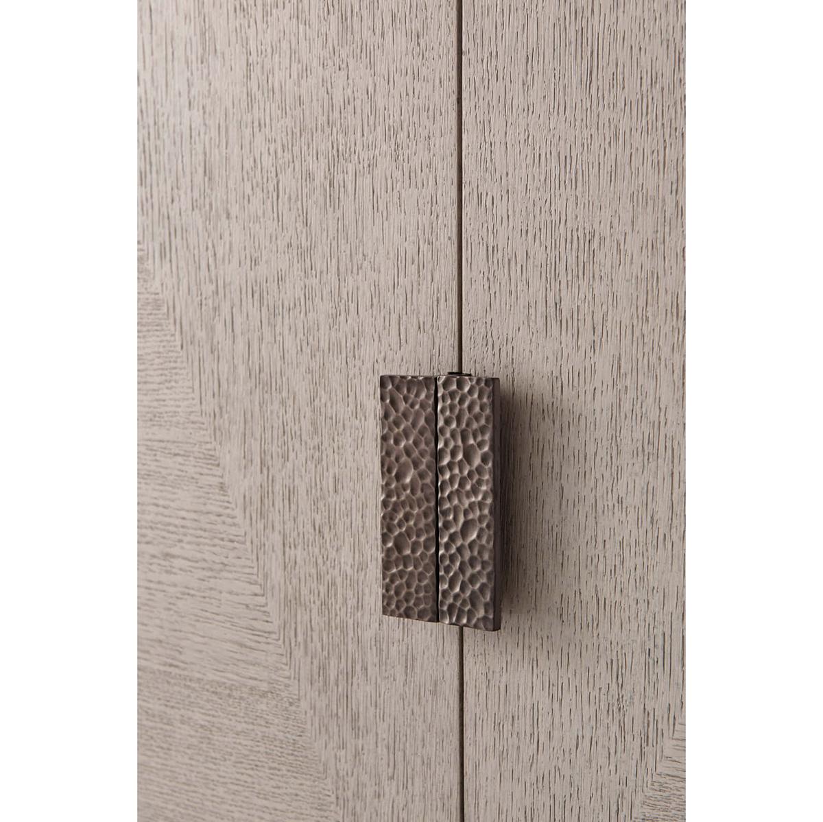 Metallo Armadio multimediale moderno in Oak Light in vendita