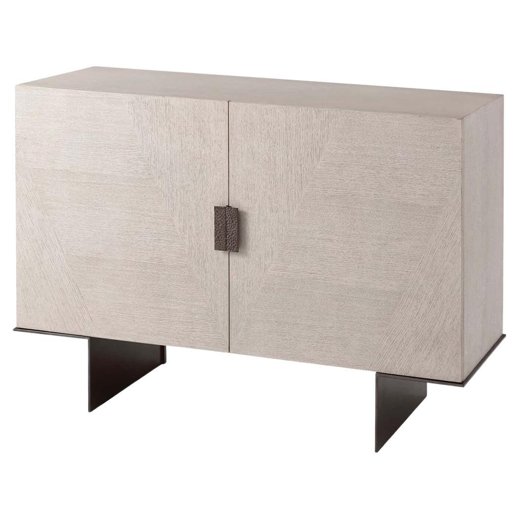 Light Oak Modern Media Cabinet For Sale