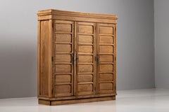 Light Oak Office and Library Cabinet, France, 1950s