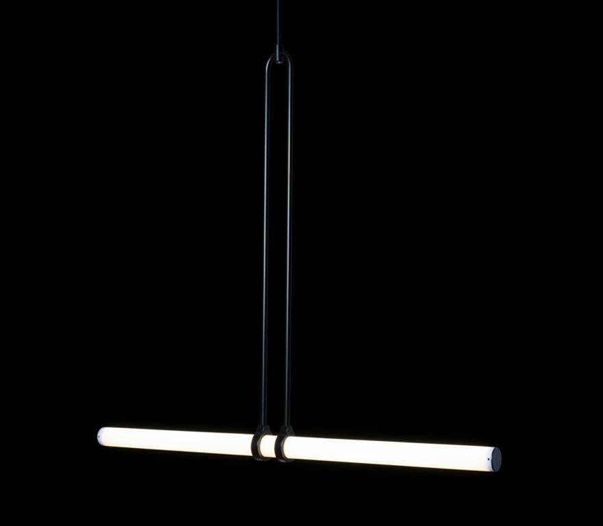 Oggetto luminoso 018 _  finitura nera in vendita 4