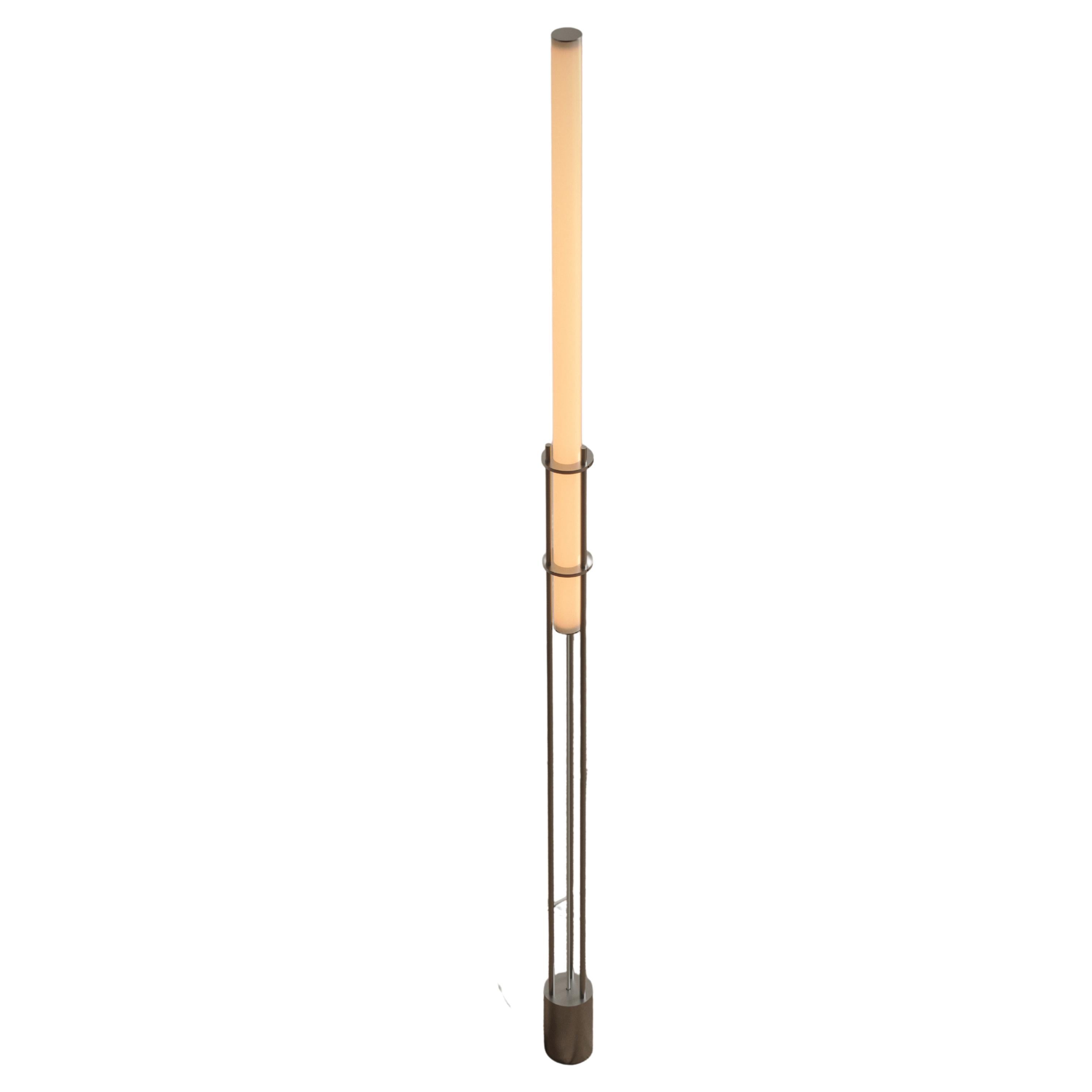 Light Object 025 Floor Lamp in Brass by Naama Hofman