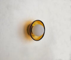 Light Object 030.1 Wall Lamp in Waxed Brass by Naama Hofman