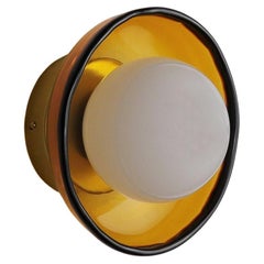 Light Object 030.1 Wall Lamp in Waxed Brass by Naama Hofman