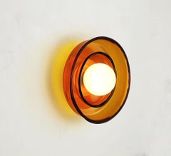 Light Object 030.3 Wall Lamp in Waxed Brass by Naama Hofman