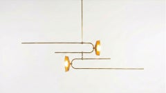 Light Object 033 Pendant Lamp in Waxed Brass by Naama Hofman