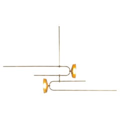 Light Object 033 Pendant Lamp in Waxed Brass by Naama Hofman