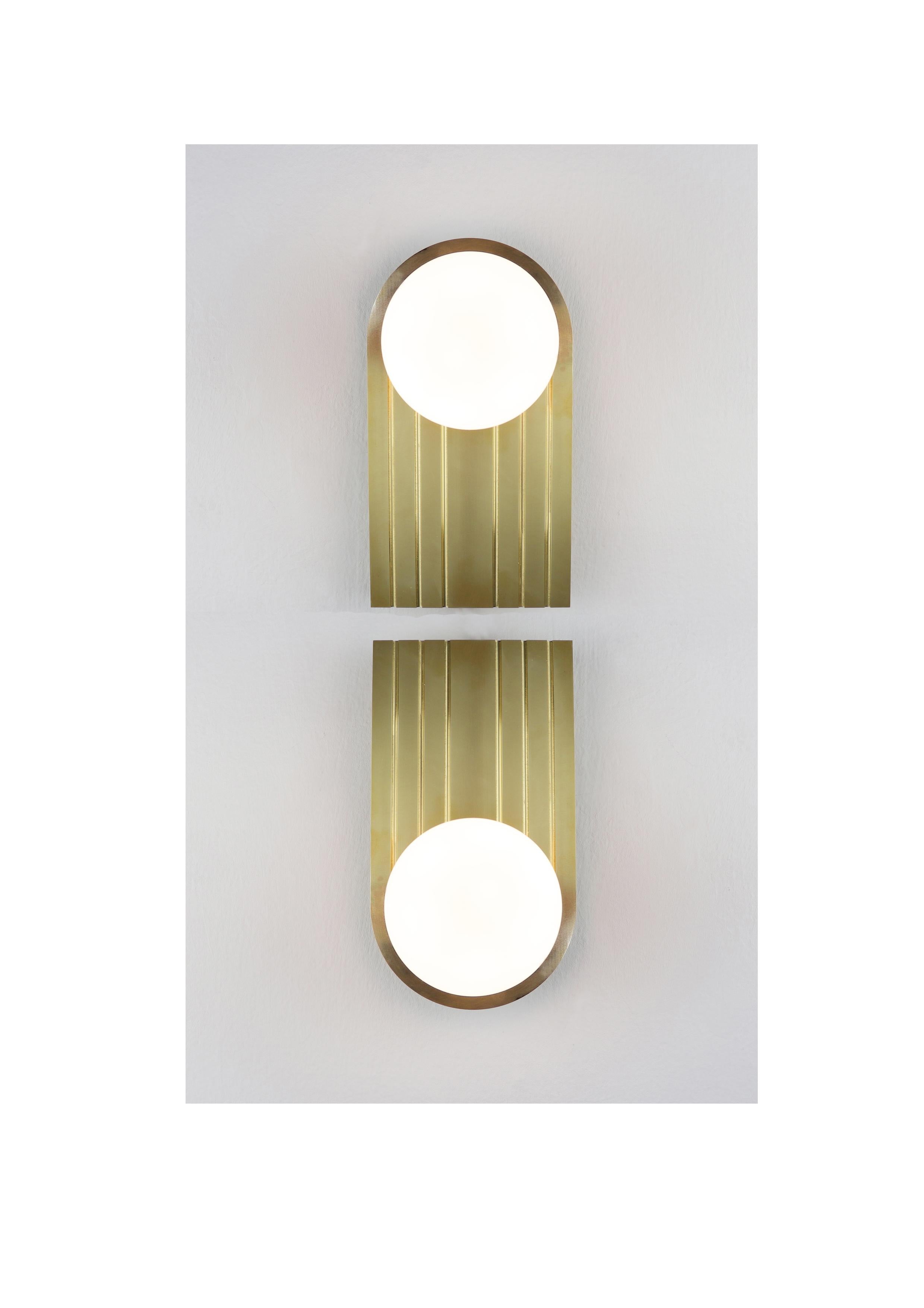 German Light Object _Natural Brass For Sale