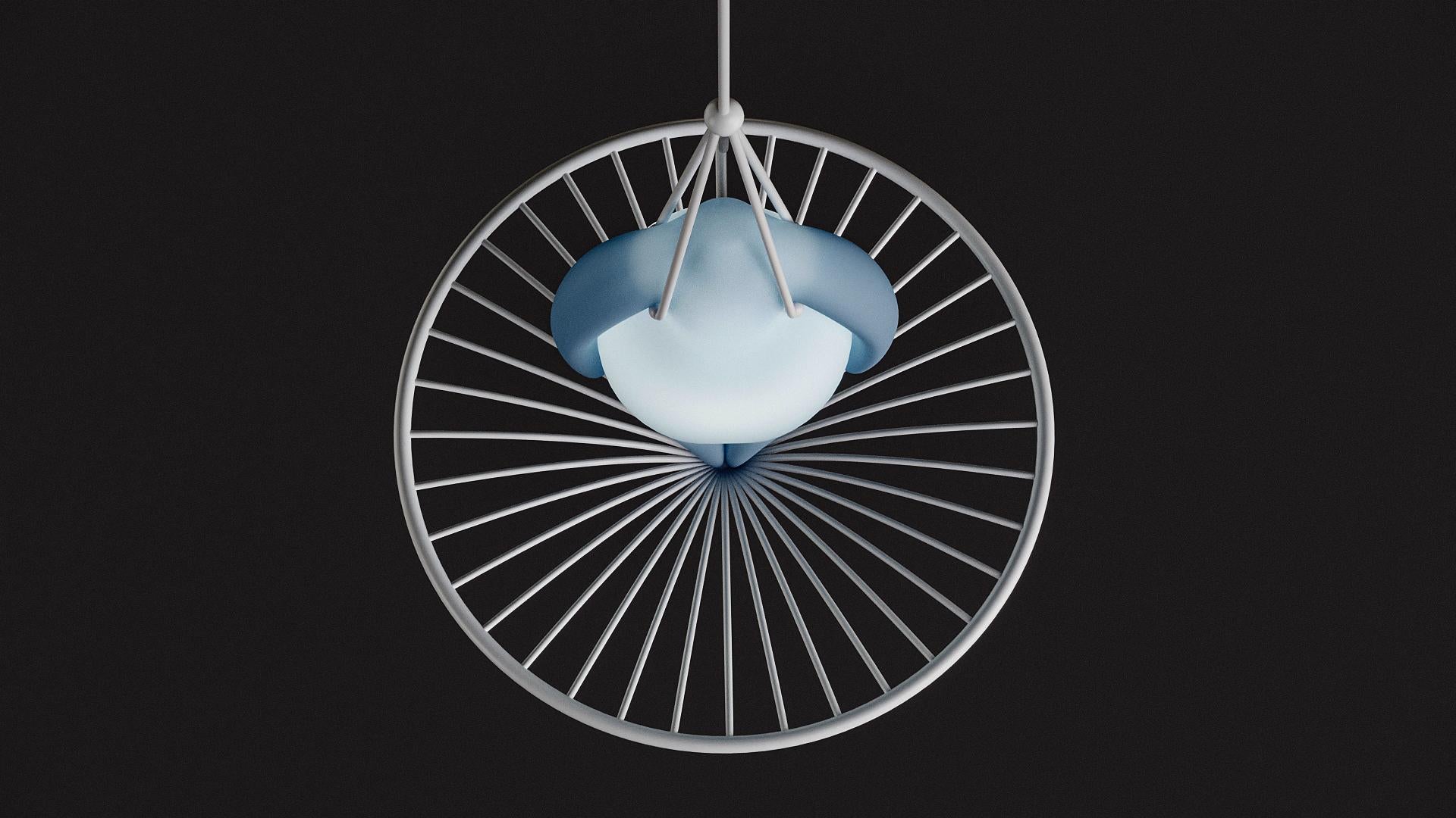 XXIe siècle et contemporain Plafonnier contemporain à édition limitée Lights sur le trampoline par Taras Yoom en vente