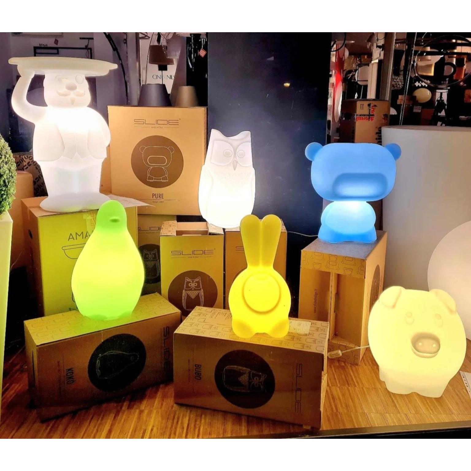 Post-Modern Light Orange Peggy Table Lamp by SLIDE Studio For Sale