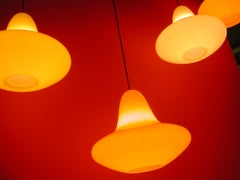Light Orange Sunday Hanging Lamp by SLIDE Studio