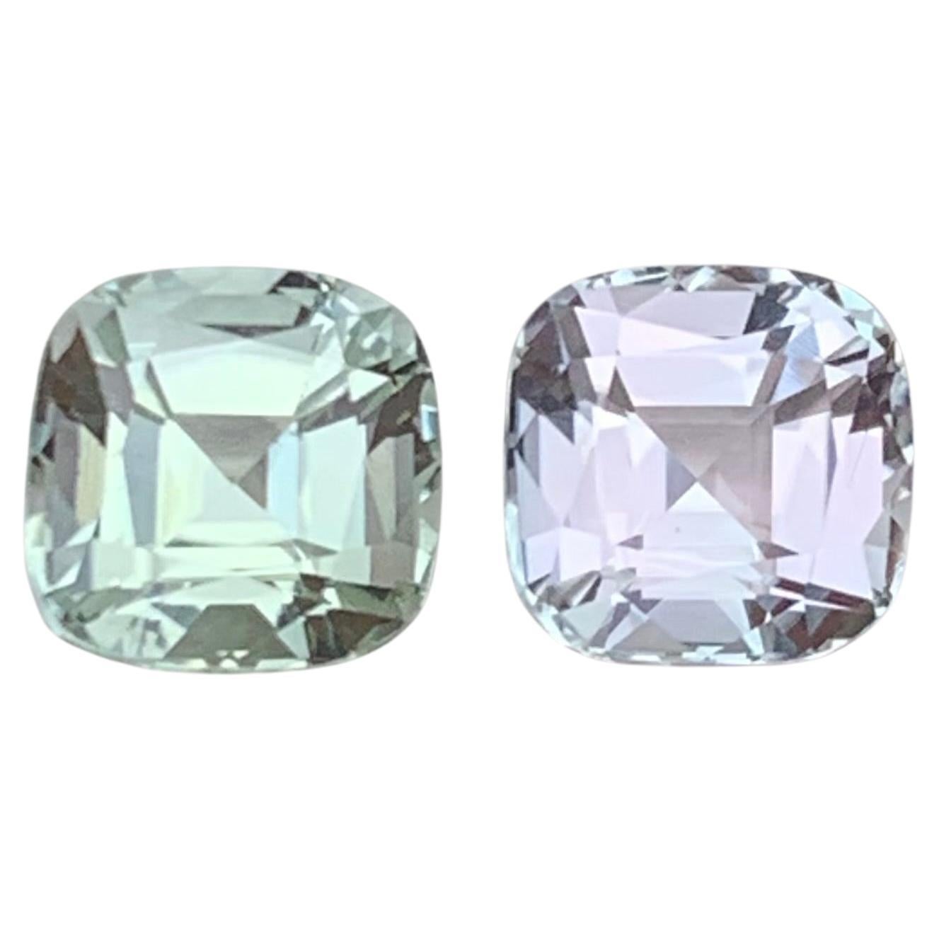 Light Pale Pink & Pale Green Natural Tourmaline Loose Gemstone Pair 2.50Ct-Jewel