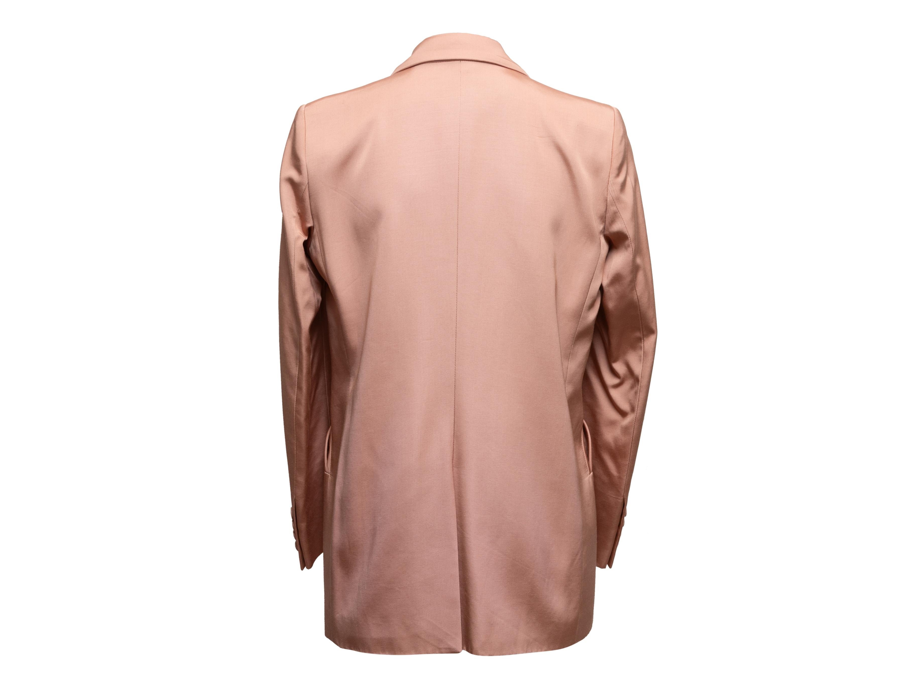 Light Pink Blazer Issimo Double-Breasted Blazer Size US S/M For Sale 1