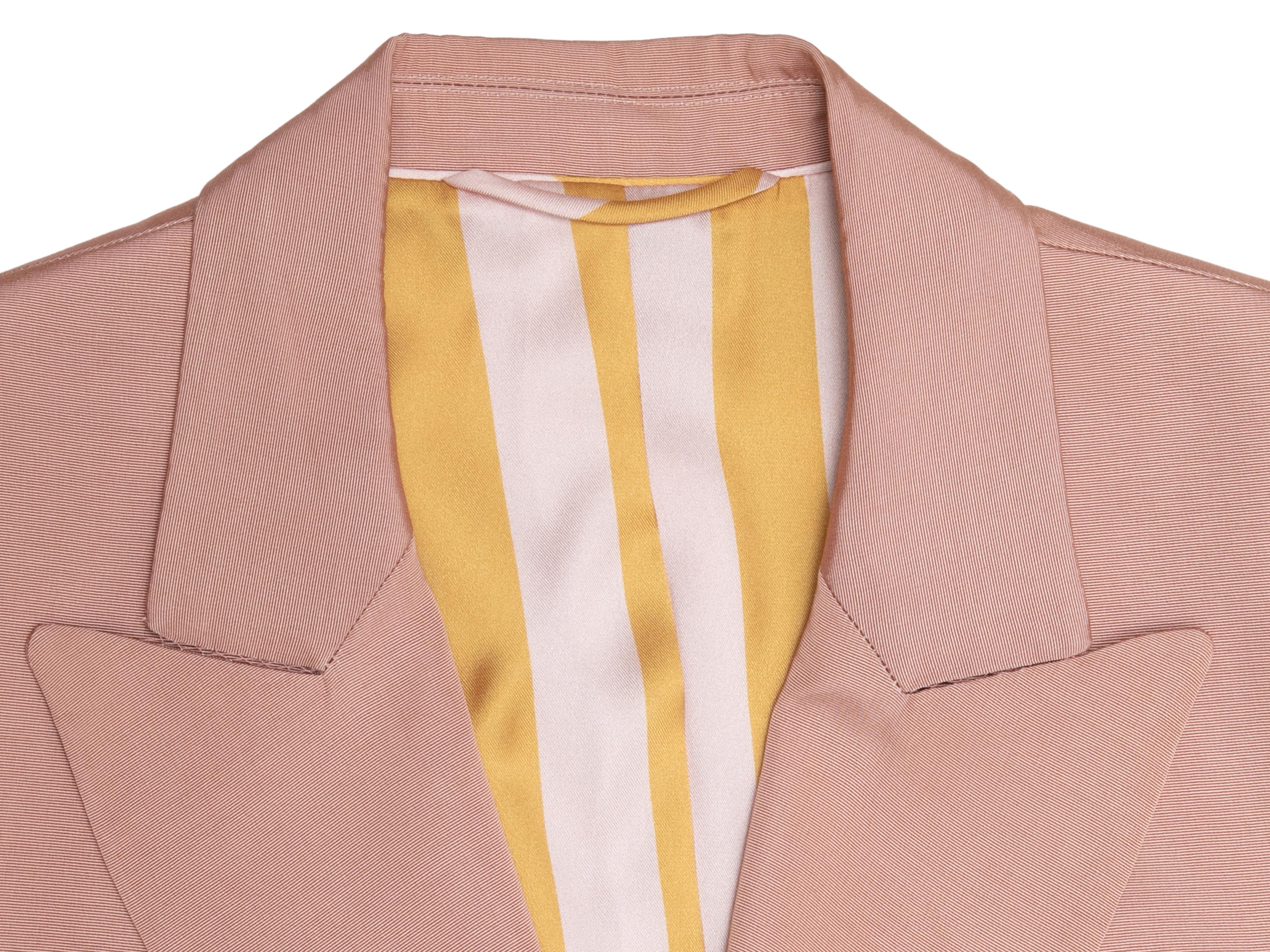 Light Pink Blazer Issimo Double-Breasted Blazer Size US S/M For Sale 2