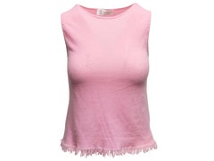 Light Pink Brunello Cucinelli Cashmere Tank & Cardigan Set Size US M
