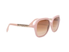 Light Pink Burberry Oversized Sunglasses