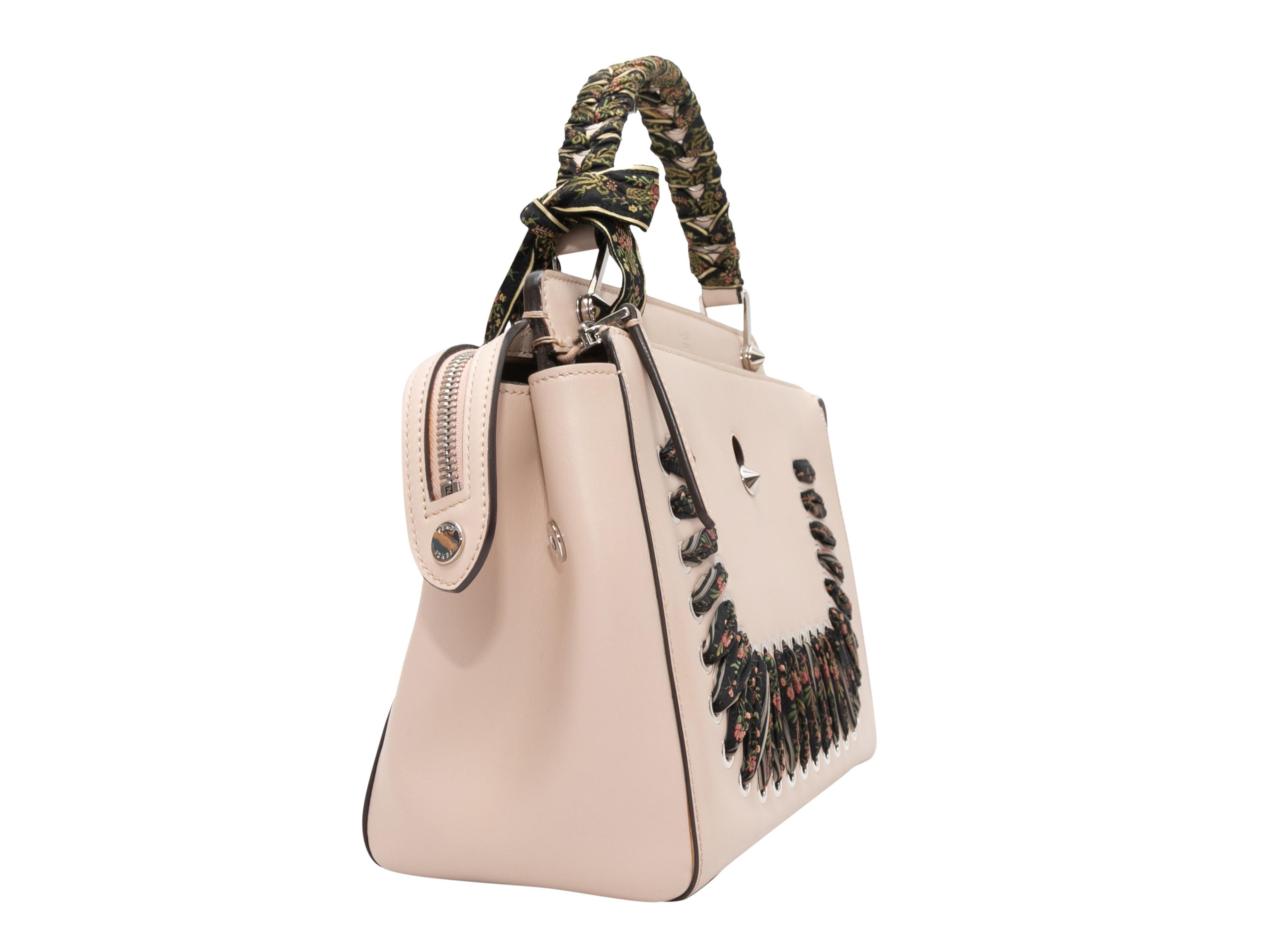 Light Pink Fendi DotCom Whipstitch Satchel For Sale 2