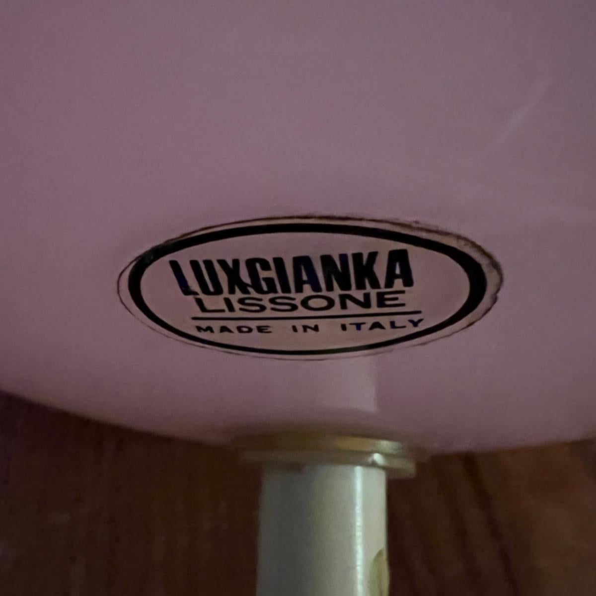 Light Pink Murano Glass table Lamp 1970´s 2