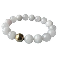 Bracelet de perles de quartz rose