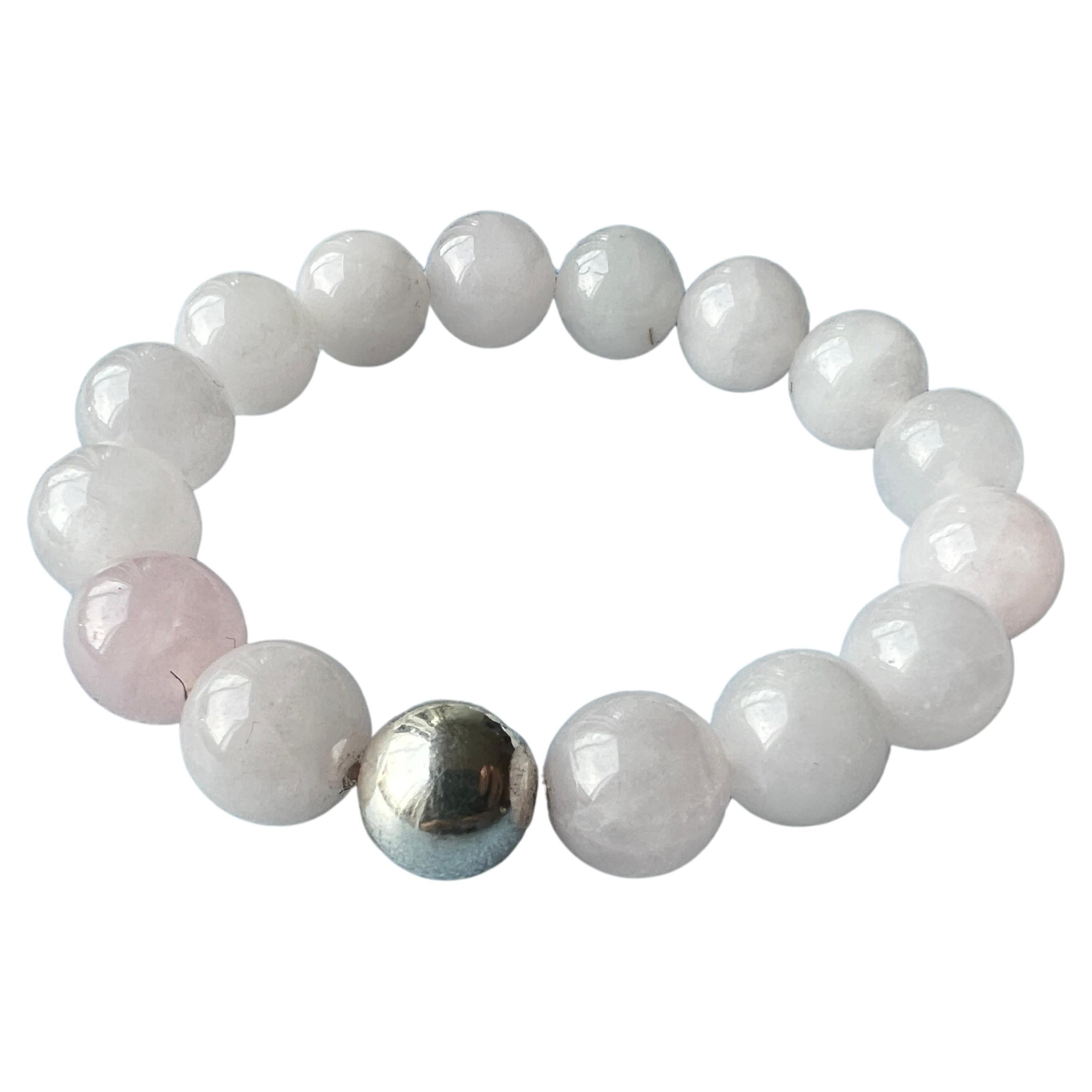 Rose Quartz Bracelet Silver