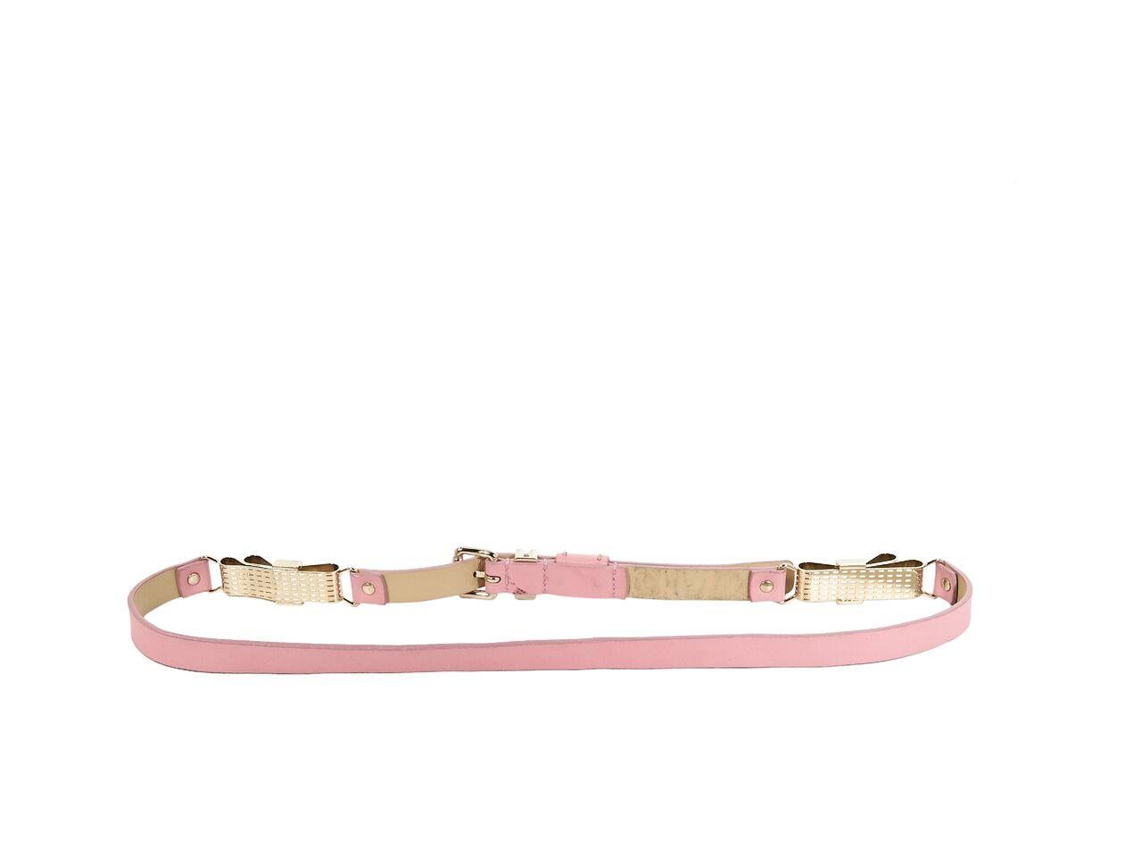 pink skinny belt