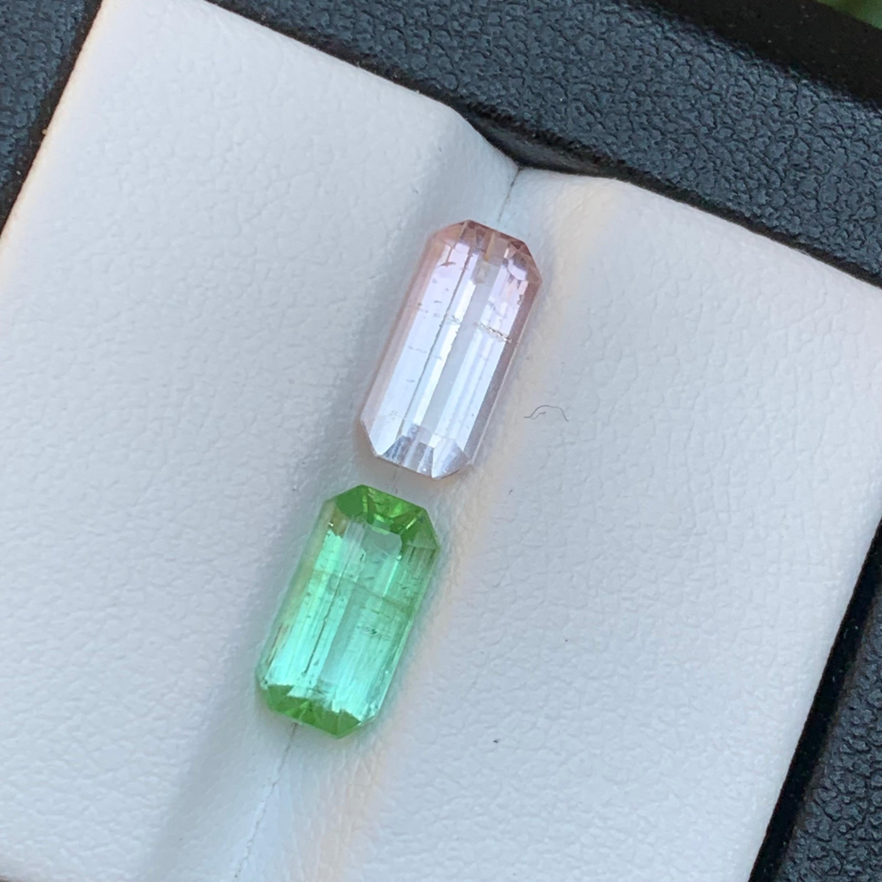 Tourmaline naturelle rose clair et vert vibrant pour bague, collier, pendentif ou tout autre bijou - taille émeraude octogonale !

💎 TYPE DE PIERRE PRÉCIEUSE : Tourmaline
⚖️ POIDS : 3.45 Carats
🪚 SHAPE & CUT : Octogone taille émeraude
📏 TAILLE