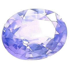 Light Purple Ceylon Sapphire 0.81ct Oval Cut Rare Unheated Loose Gem