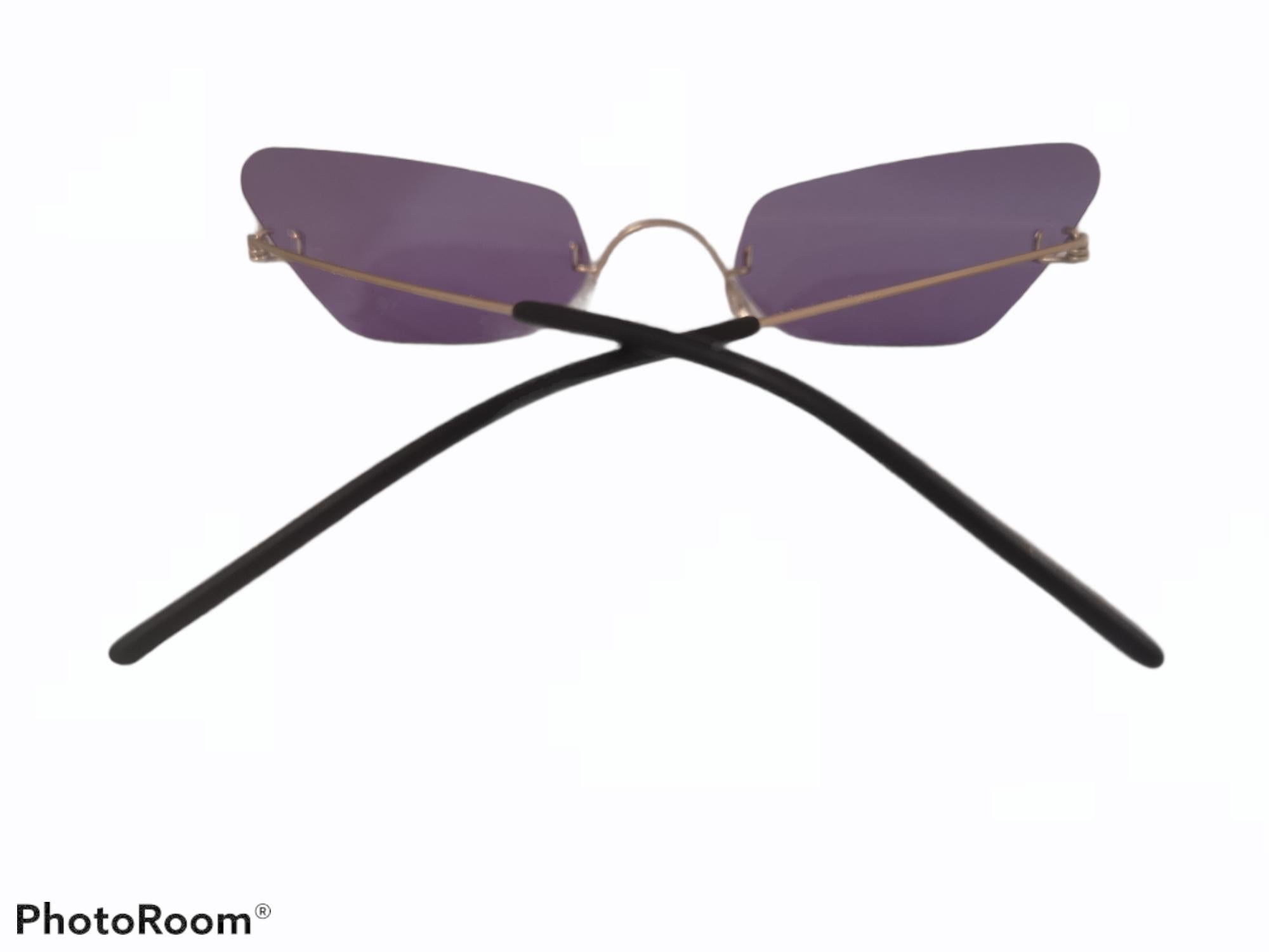 light purple eyewear