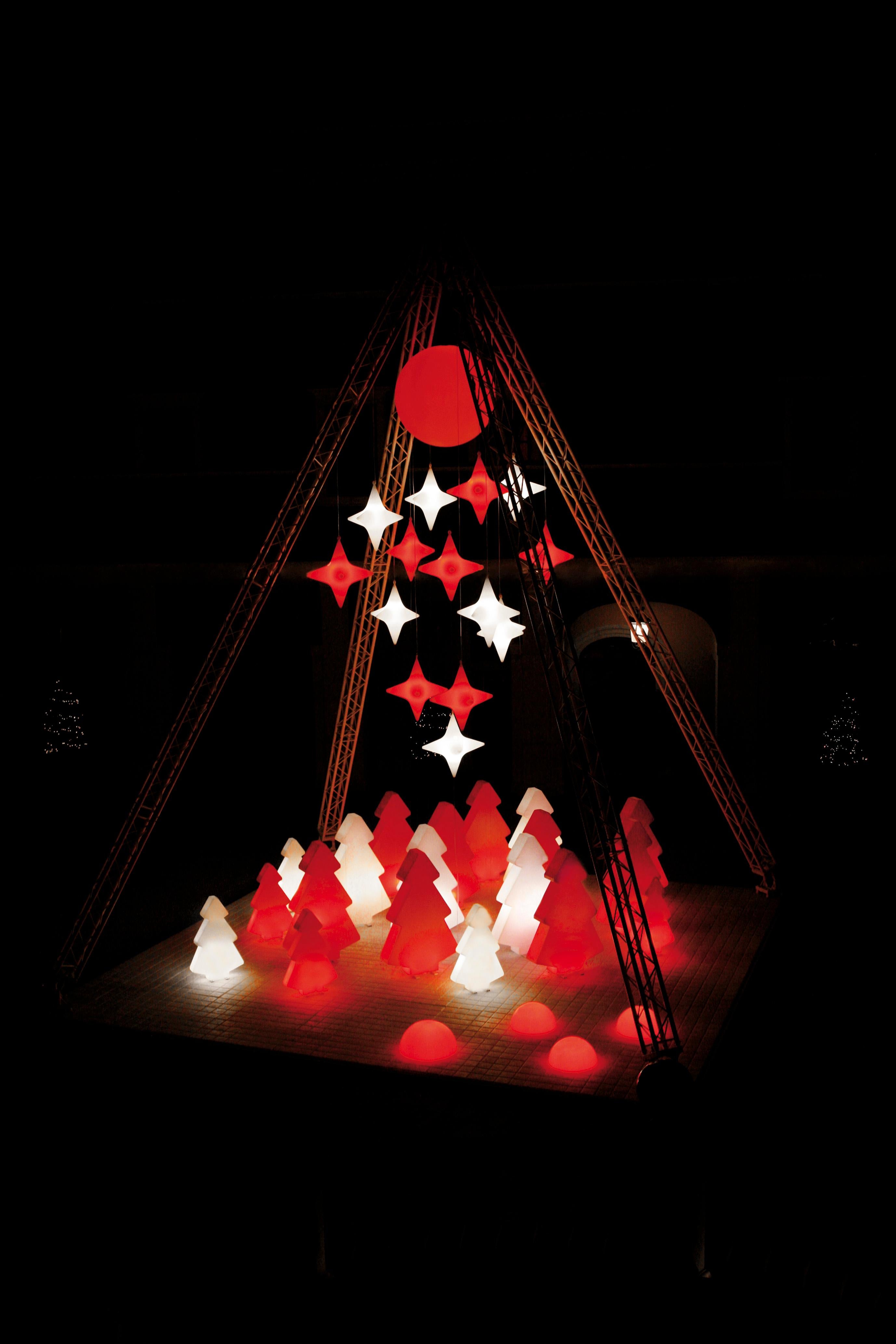 Post-Modern Light Red Lightree Table Lamp by Loetizia Censi For Sale
