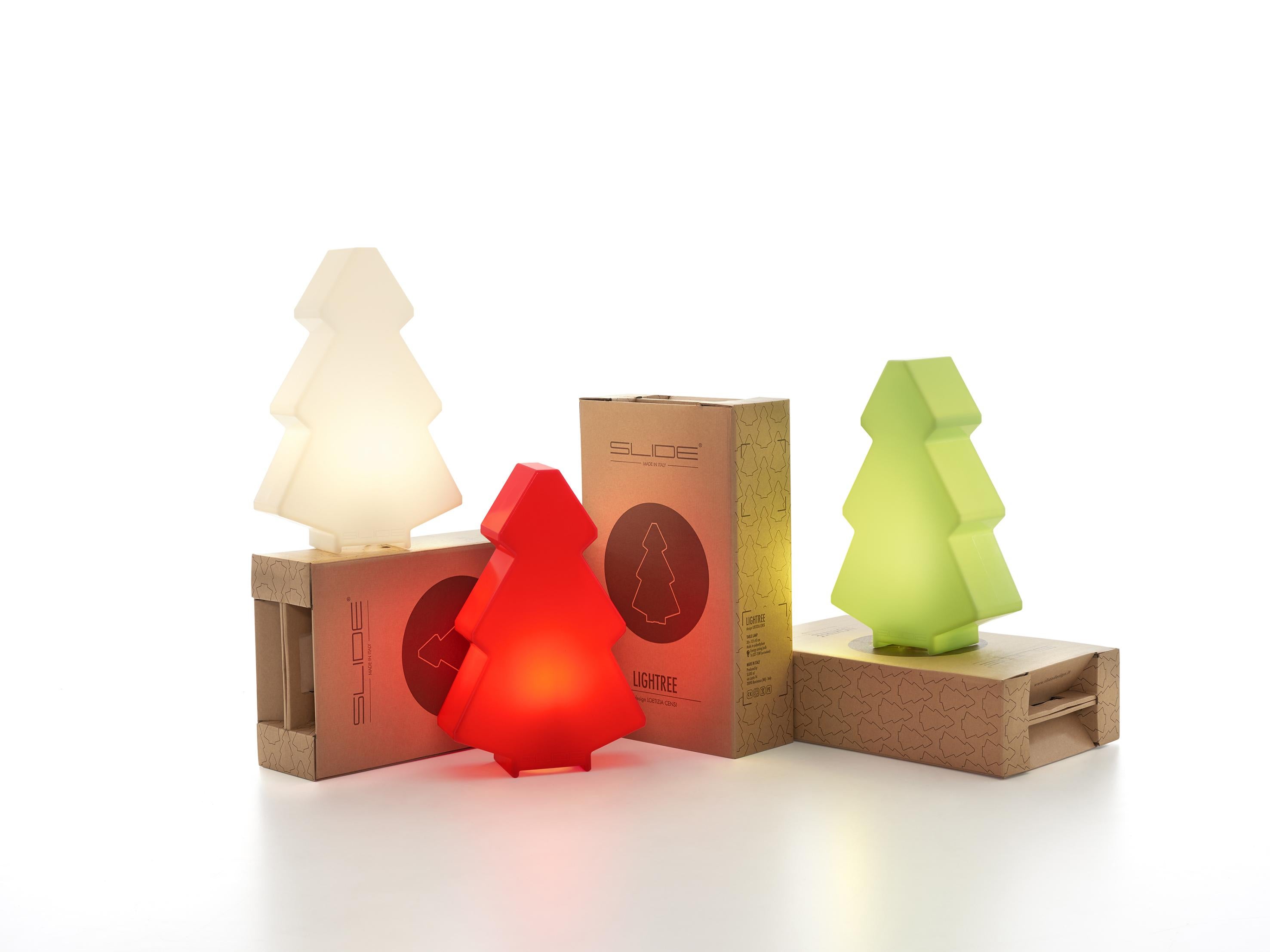 Contemporary Light Red Lightree Table Lamp by Loetizia Censi For Sale