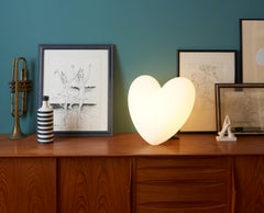 Light Red Love Table Lamp by Stefano Giovannoni